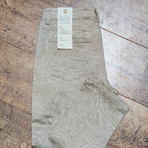 Talbots Denim - TALBOTS Women's Curvy Fit Slim Leg Cropped Jeans - Sz 6/28 - NWT